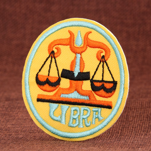 Libra Embroidered Patches