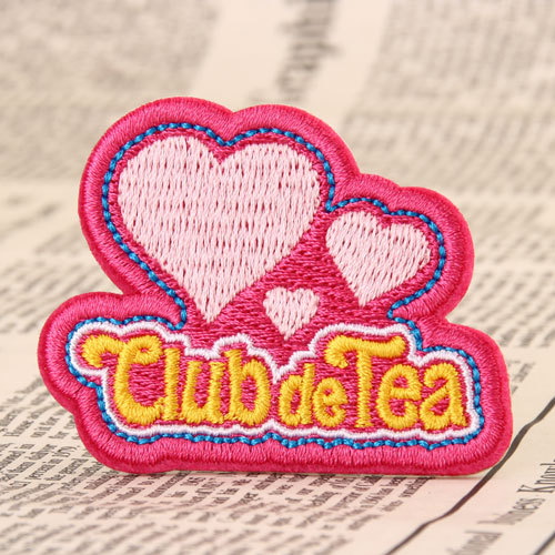 ClubdeTea Embroidered Patches