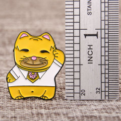 Mr. Cat custom enamel pins