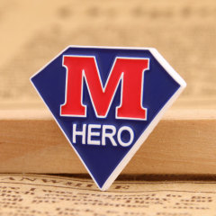 M Hero lapel pins
