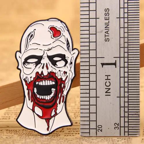 Zombies custom enamel pins