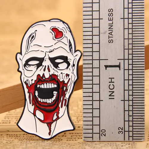 Zombies custom enamel pins