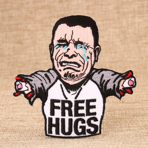 Free Hugs Embroidered Patches