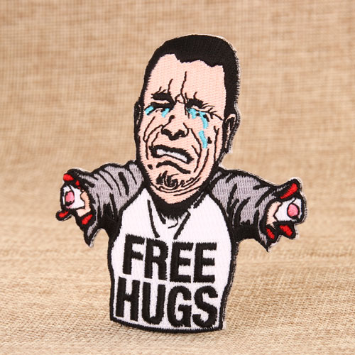 Free Hugs Embroidered Patches