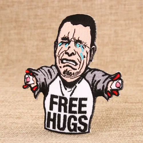 Free Hugs Embroidered Patches