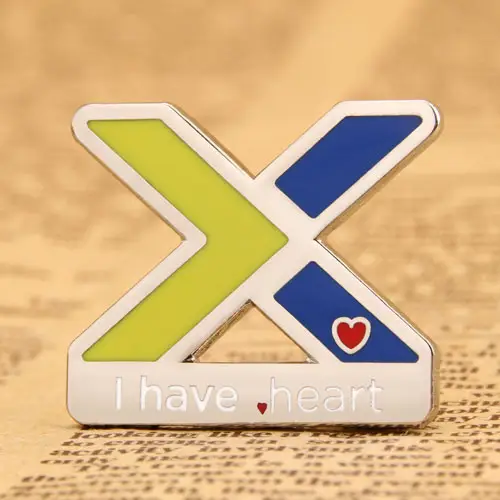 X with Tiny Heart Lapel Pins X with Tiny Heart Lapel Pins