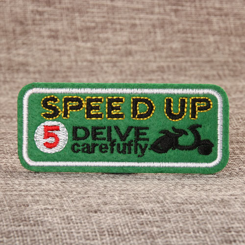 Speed Up Embroidered Patches