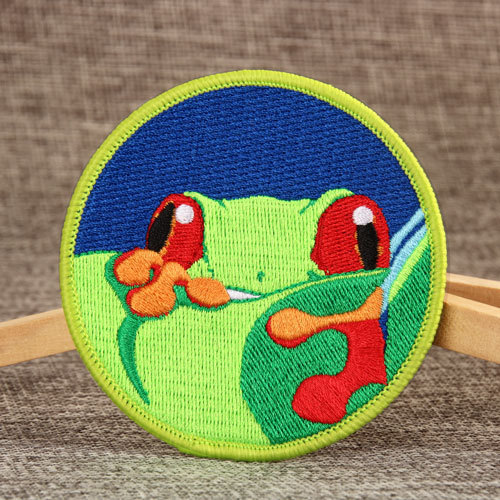 Frog Embroidered Patches 