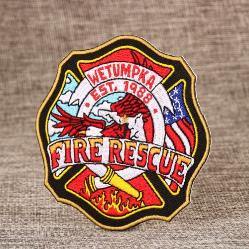 Fire Rescue Embroidered Patches