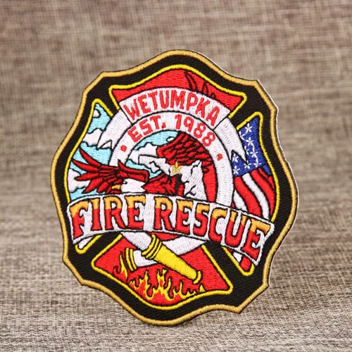 Fire Rescue Embroidered Patches Fire Rescue Embroidered Patches