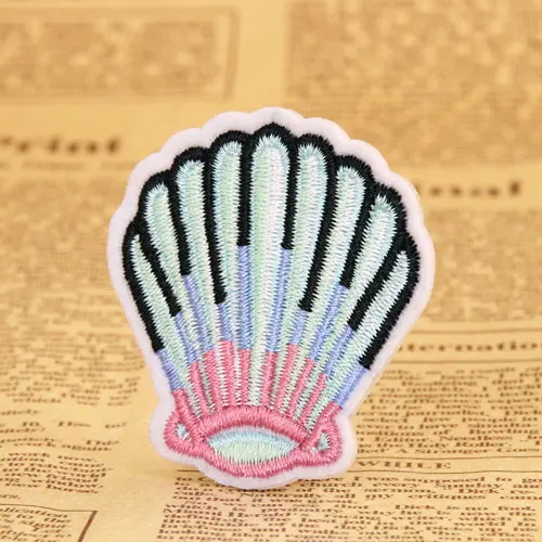 Shell Embroidered Patches