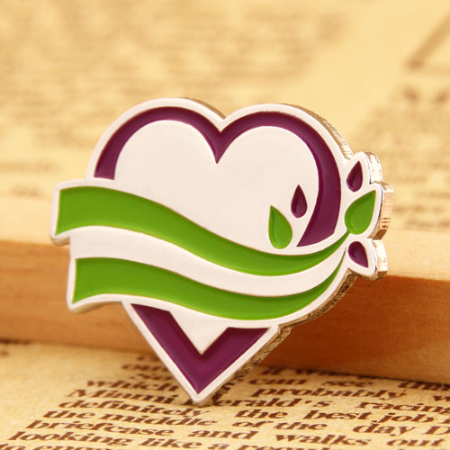 Heart with Branches Lapel Pins