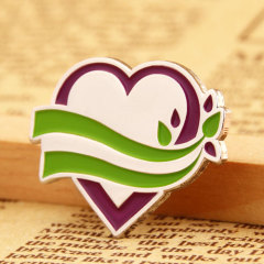 Heart with Branches Lapel Pins