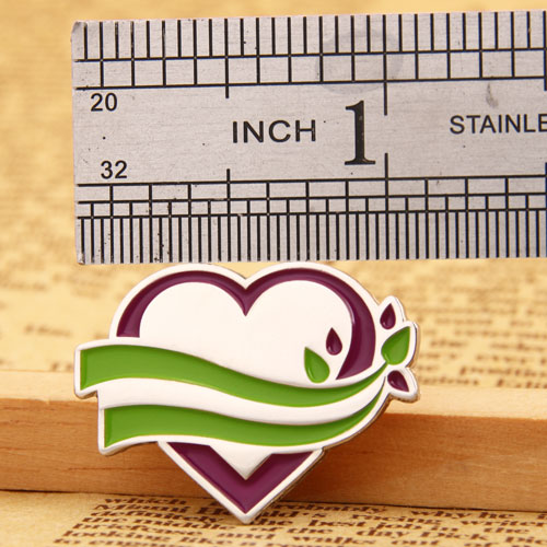Heart with Branches Lapel Pins