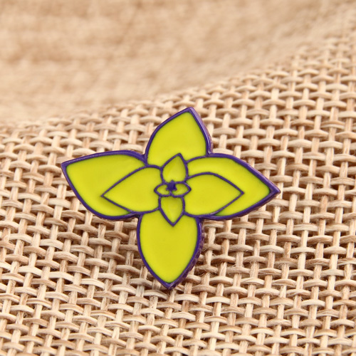 Small flower custom enamel pins