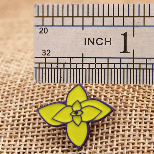 Small flower custom enamel pins