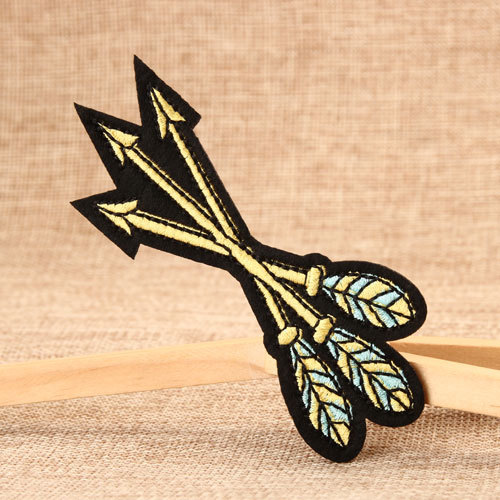 Bow and Arrow Embroidered Patches