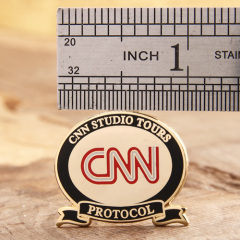 CNN custom enamel pins