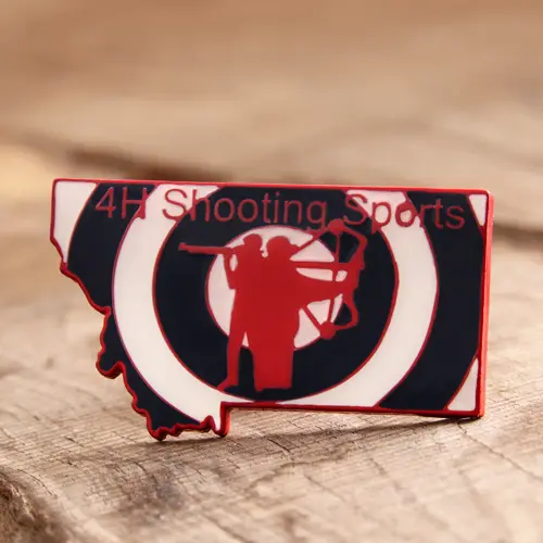 Shooting sports lapel pins