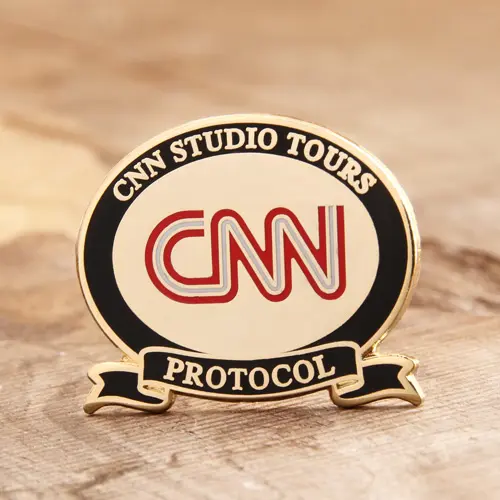 CNN custom enamel pins CNN custom enamel pins