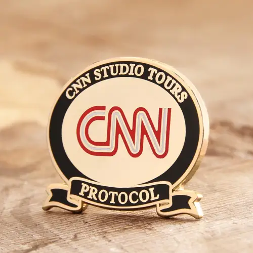 CNN custom enamel pins