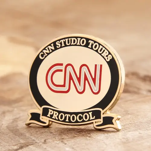 CNN custom enamel pins CNN custom enamel pins