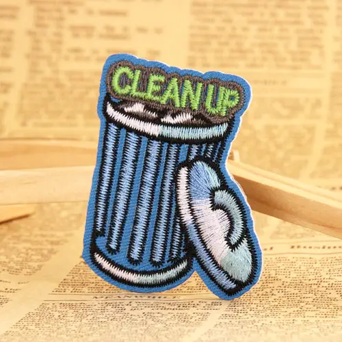 CLEANUP Embroidered Patches 