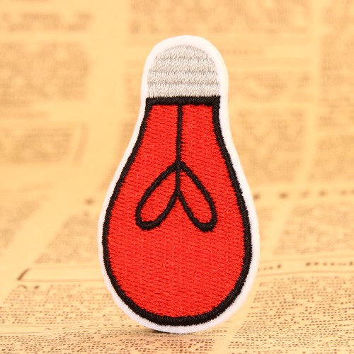 Light Bulb Embroidered Patches