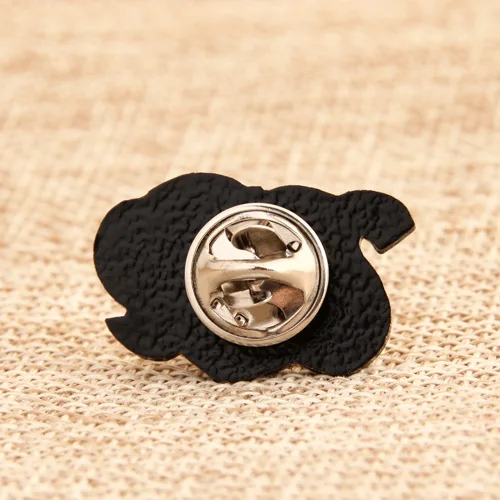 A Peach with Tape Lapel Pins