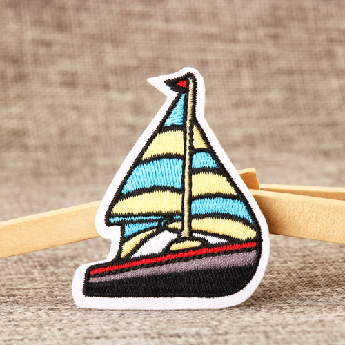 Sailboat Embroidered Patches
