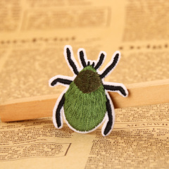 Green Insect  Embroidered Patches