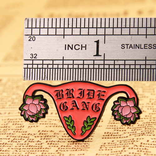 Uterus custom enamel pins