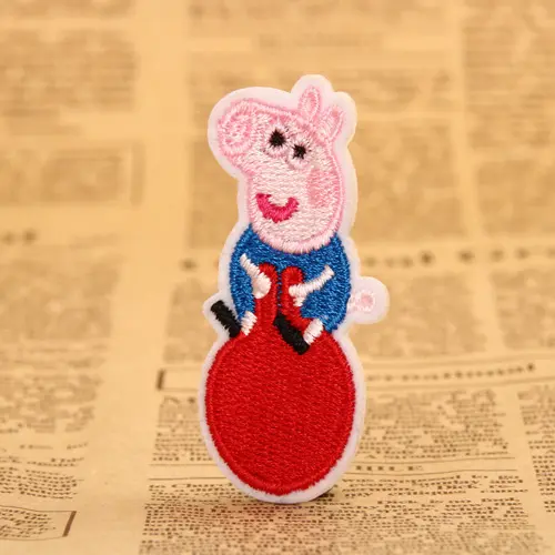 Pig George Embroidered Patches
