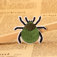 Green Insect  Embroidered Patches