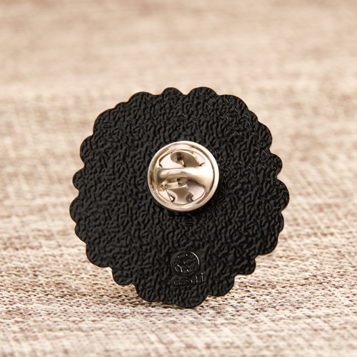 Sad face lapel pins