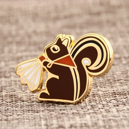Squirrel custom lapel pins
