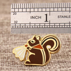 Squirrel custom lapel pins