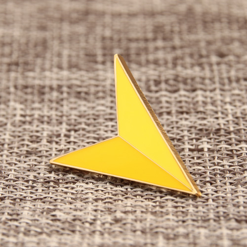 Yellow Arrowhead Lapel Pins