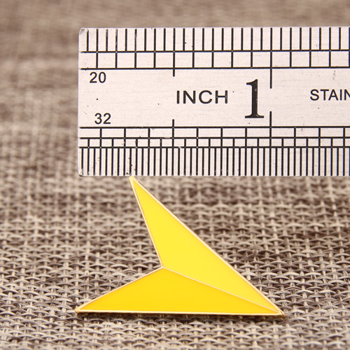 Yellow Arrowhead Lapel Pins
