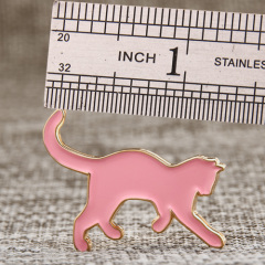 Pink Cat Custom Enamel Pins