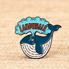 Landwhale Enamel Pins