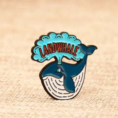 Landwhale Enamel Pins