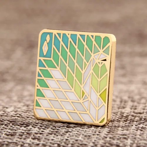 Mosaic Painting Lapel Pins 