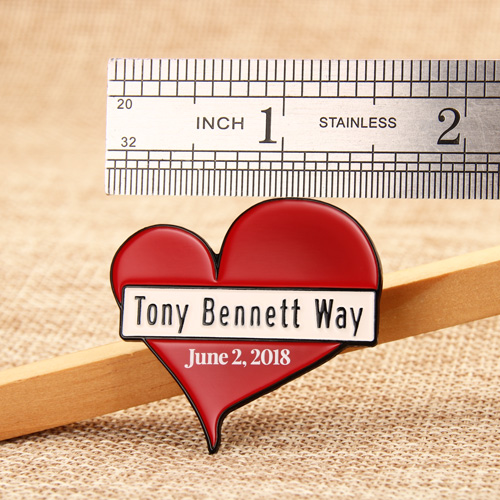 Rote Herz-Event-Custom-Pins
