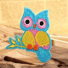 Colorful Owl Embroidered Patches
