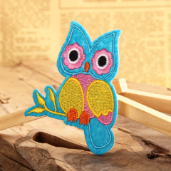 Colorful Owl Embroidered Patches