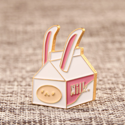 Rabbit Milk Carton Lapel Pins