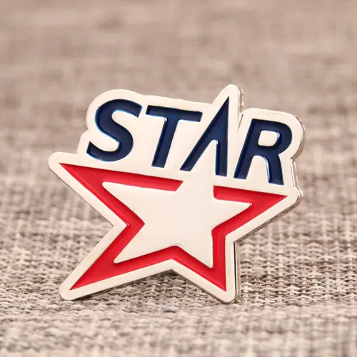 Metal star custom lapel pins