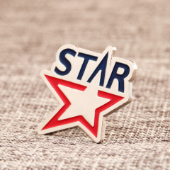 Metal star custom lapel pins