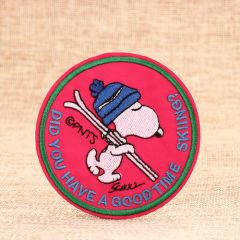 Skiing Embroidered Patches